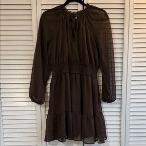Old Navy Long Sleeve Dress in Dark Brown